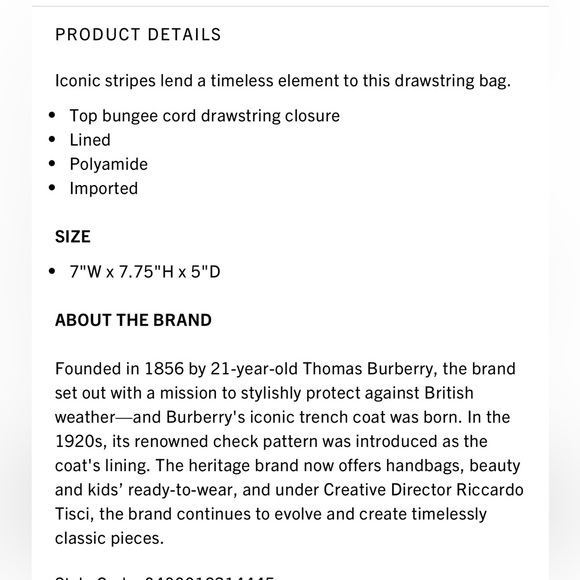 Authentic Burberry bucket bag - Picture 6 of 8